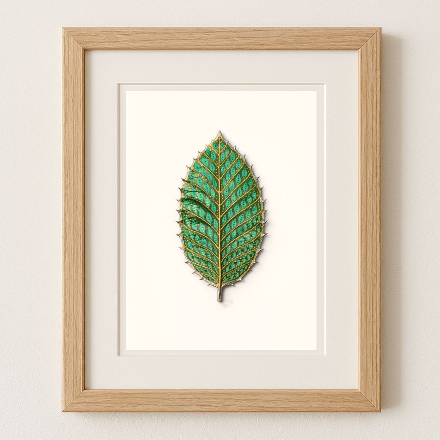 Leaf Painting - Verdant Intricacy