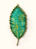 Leaf Painting - Golden Filigree - Digital Print