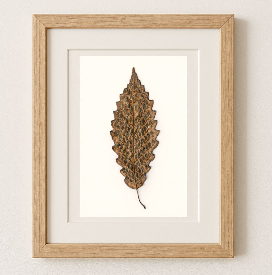 Leaf Painting - Autumnal Ornament