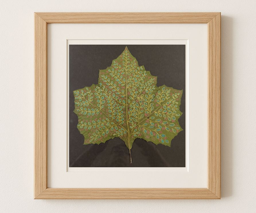 Large Leaf Study - Patterned Greens