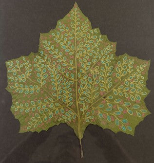 Large Leaf Study - Patterned Greens