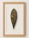 Hand Painted Frangipani Leaf Floral Trail Art