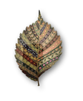 Tribal Mosaic Dry Leaf Art - Digital Print