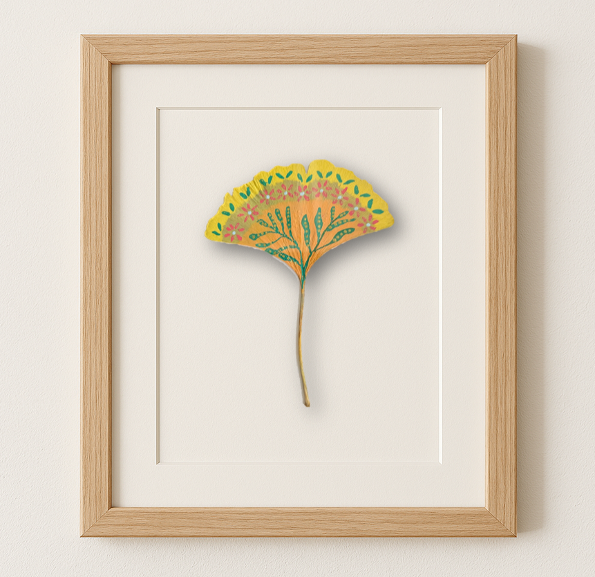 Ginko Leaf Art - Golden Orchard