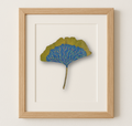 Ginko Leaf Art - Blue Willow Motif