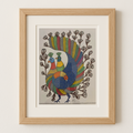 Gond Art - Vibrant Peacock | Original Painting on Paper