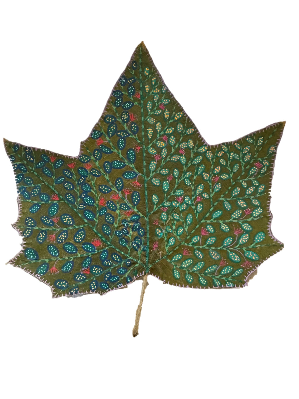 Big Maple Leaf Art - Verdant Pattern