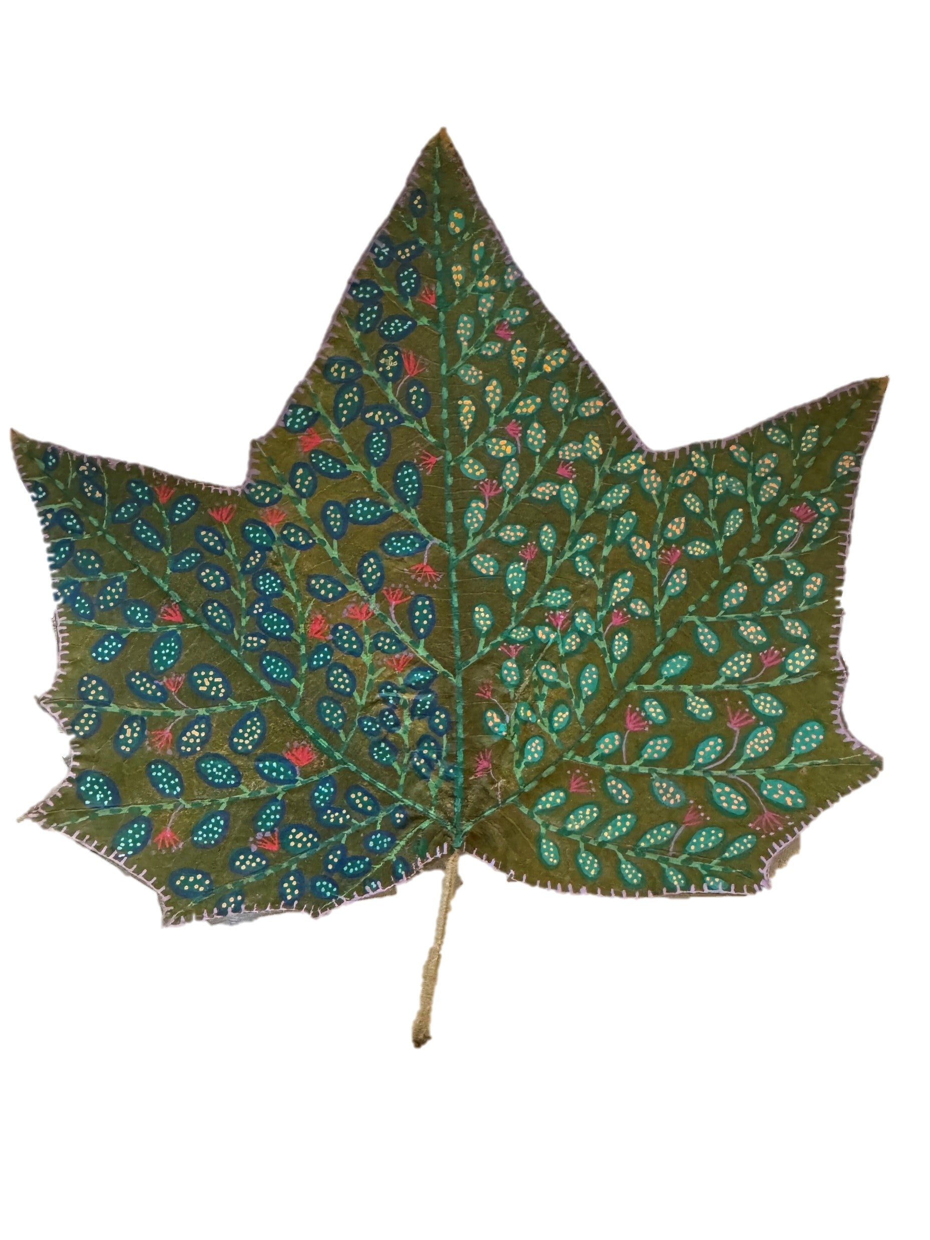 Big Maple Leaf Art - Verdant Pattern