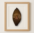 Buddha Under Tree on Canna Leaf