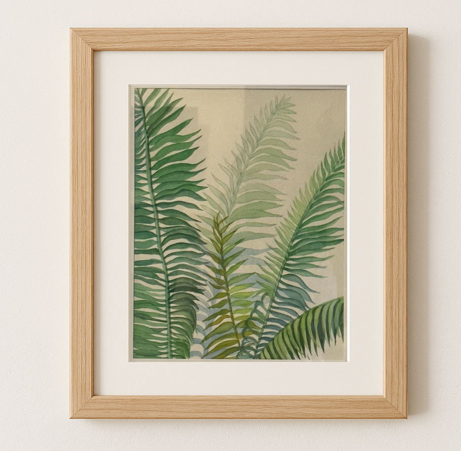 Fern Study - Original Watercolor Painting