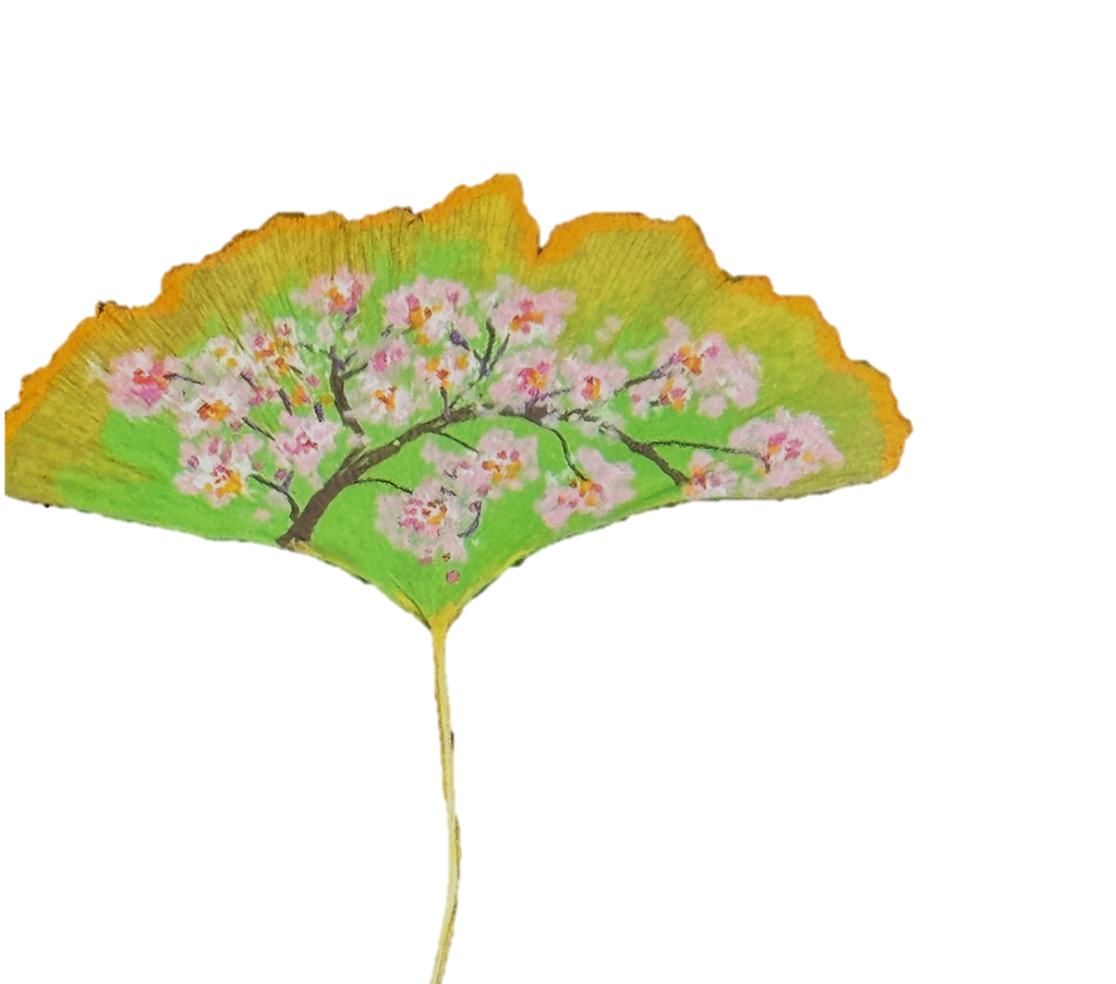 Ginko Cherry Blossom Art II