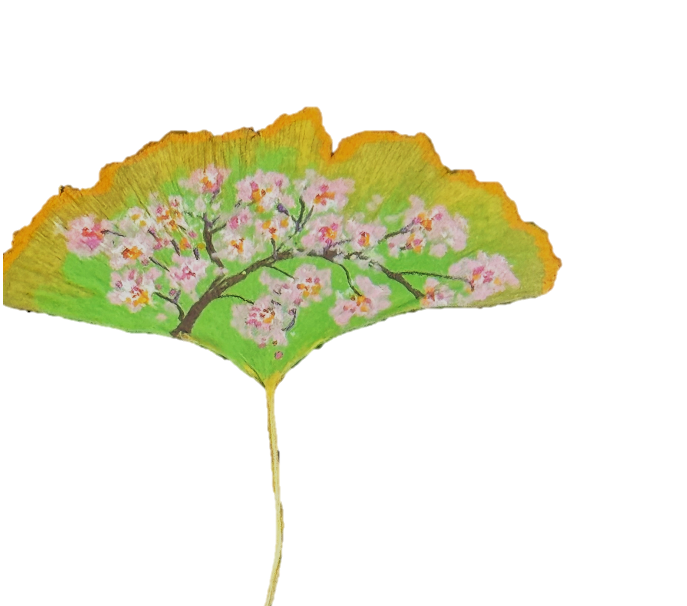 Ginko Cherry Blossom Art II