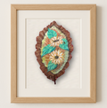 Maple Leaf Art - Twin Sunflowers